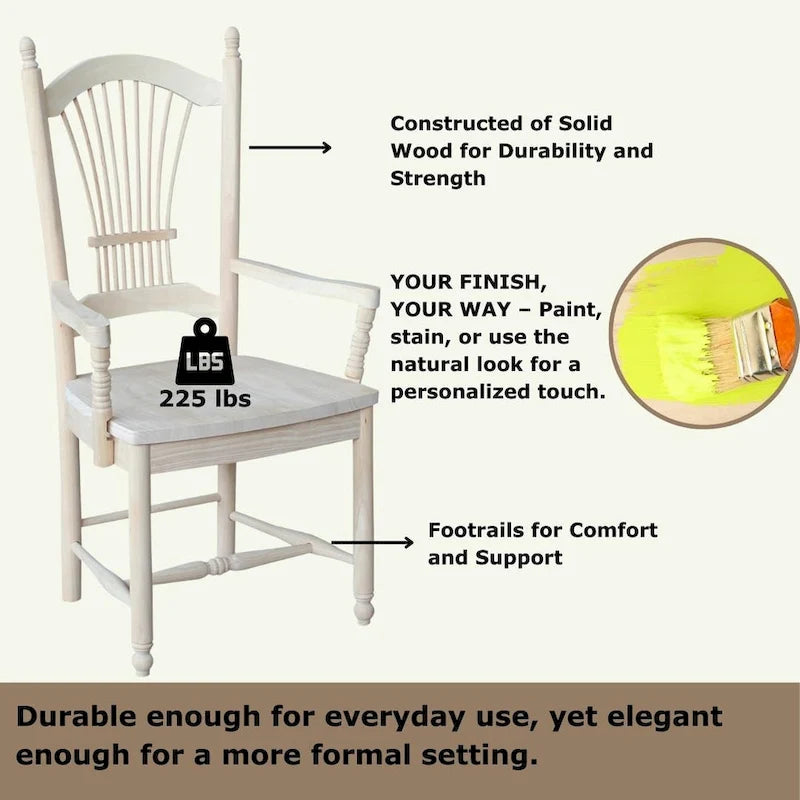 Sheafback Chair with Arms