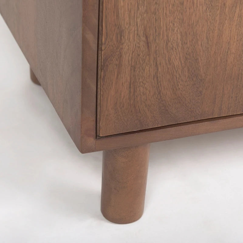 Astrid Medium Brown Solid Wood Armoire Cabinet - 38.8L x 19.8W x 68.5H