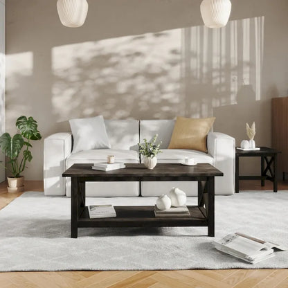 Solid Wood Traditional Farmhouse Coffee Table