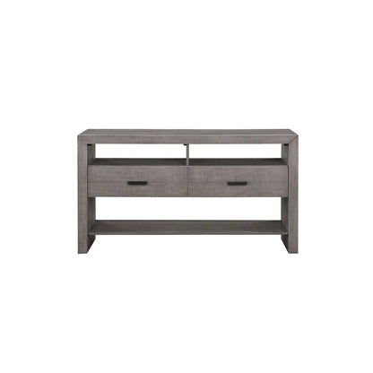 Ferrara Gray Rustic Modern Fabric Dining Room Set