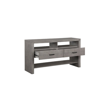 Ferrara Gray Rustic Modern Fabric Dining Room Set