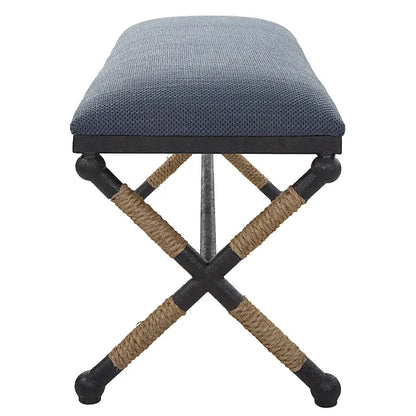Uttermost Firth Rustic Navy Bench - 48W x 21H x 16D