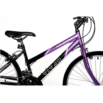 VTT Titan Bikes Wildcat 12 vitesses pour femme, violet/noir