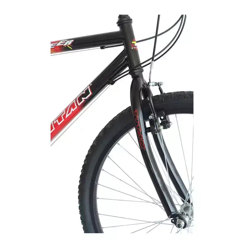 Vélo Tout Terrain Homme Titan Bikes Pioneer 18 Vitesses, Rouge