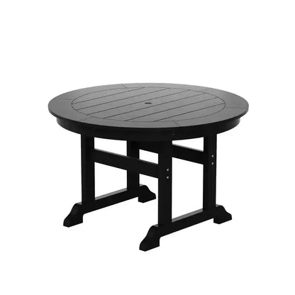 Ensemble table de salle à manger ronde et fauteuils à dossier incurvé WestinTrends 5 pièces pour patio extérieur