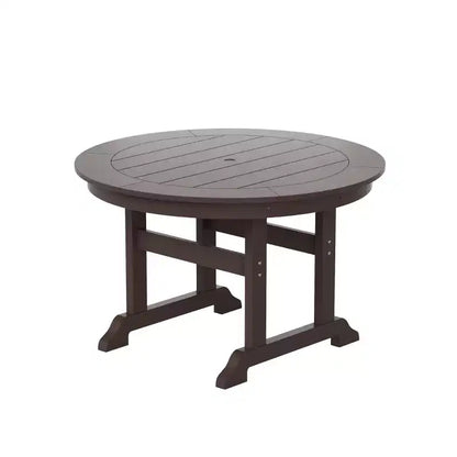 Ensemble table de salle à manger ronde et fauteuils à dossier incurvé WestinTrends 5 pièces pour patio extérieur