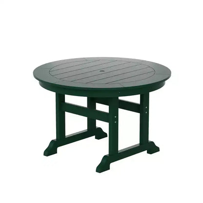 Ensemble table de salle à manger ronde et fauteuils à dossier incurvé WestinTrends 5 pièces pour patio extérieur