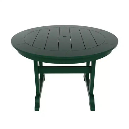 Ensemble de 5 pièces WestinTrends : Table de salle à manger ronde et fauteuils coquille pour extérieur
