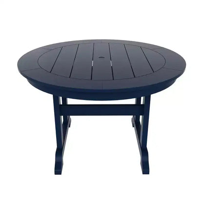 Ensemble de 5 pièces WestinTrends : Table de salle à manger ronde et fauteuils coquille pour extérieur