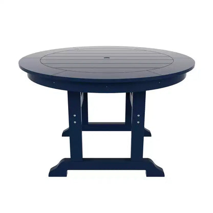 Ensemble de 5 pièces WestinTrends : Table de salle à manger ronde et fauteuils coquille pour extérieur