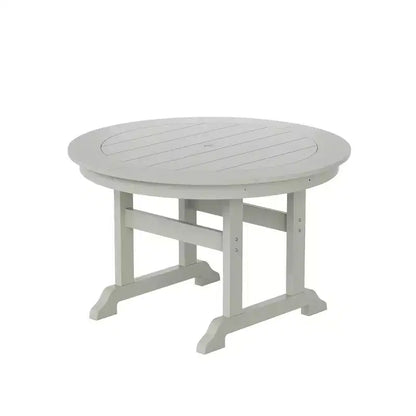 Ensemble de 5 pièces WestinTrends : Table de salle à manger ronde et fauteuils coquille pour extérieur
