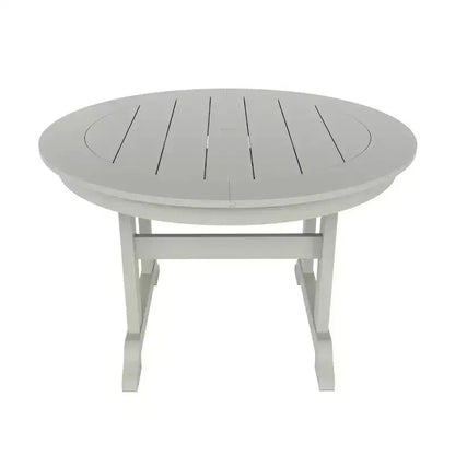 Ensemble de 5 pièces WestinTrends : Table de salle à manger ronde et fauteuils coquille pour extérieur