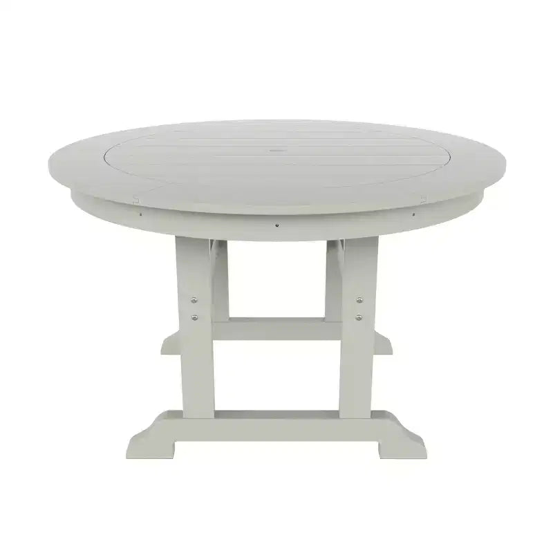 Ensemble de 5 pièces WestinTrends : Table de salle à manger ronde et fauteuils coquille pour extérieur