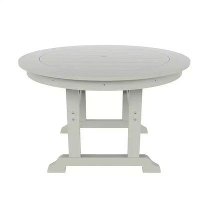 Ensemble de 5 pièces WestinTrends : Table de salle à manger ronde et fauteuils coquille pour extérieur