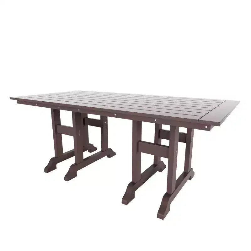 WestinTrends 6 Piece Outdoor Patio Dining Set Outdoor Table and Bench Armchair Set