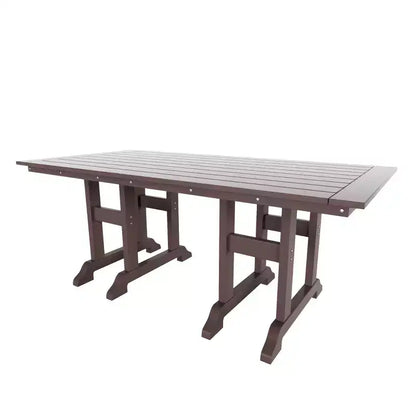 WestinTrends 6 Piece Outdoor Patio Dining Set Outdoor Table and Bench Armchair Set