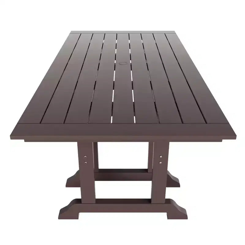 WestinTrends 6 Piece Outdoor Patio Dining Set Outdoor Table and Bench Armchair Set