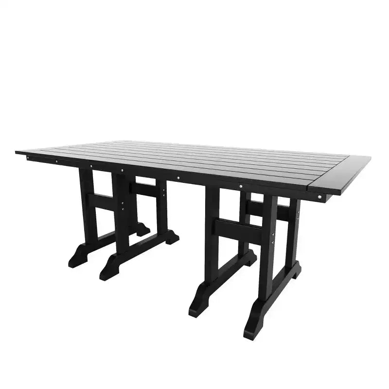 WestinTrends 6 Piece Outdoor Patio Dining Set Outdoor Table and Bench Armchair Set