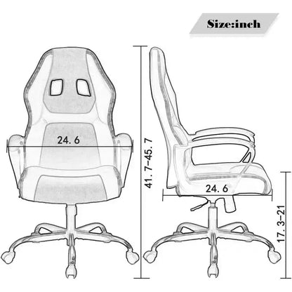 FDW Office Chair PC Gaming Chair Cheap Desk Chair PU Leather Executive Computer Chair Lumbar Support for Women, Men