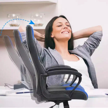 FDW Office Chair PC Gaming Chair Cheap Desk Chair PU Leather Executive Computer Chair Lumbar Support for Women, Men