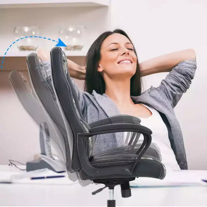 FDW Office Chair PC Gaming Chair Cheap Desk Chair PU Leather Executive Computer Chair Lumbar Support for Women, Men