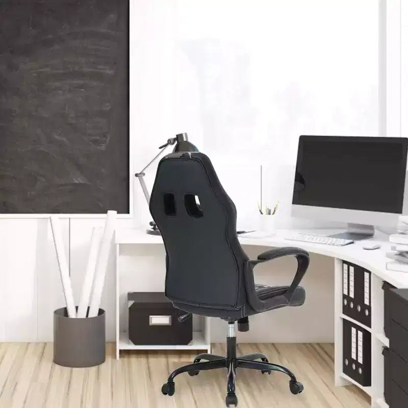 FDW Office Chair PC Gaming Chair Cheap Desk Chair PU Leather Executive Computer Chair Lumbar Support for Women, Men