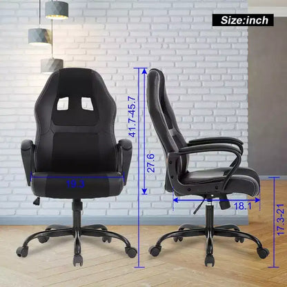 FDW Office Chair PC Gaming Chair Cheap Desk Chair PU Leather Executive Computer Chair Lumbar Support for Women, Men
