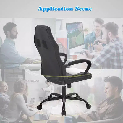 FDW Office Chair PC Gaming Chair Cheap Desk Chair PU Leather Executive Computer Chair Lumbar Support for Women, Men