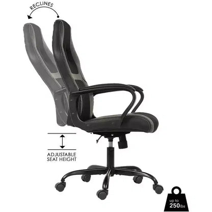 FDW Office Chair PC Gaming Chair Cheap Desk Chair PU Leather Executive Computer Chair Lumbar Support for Women, Men