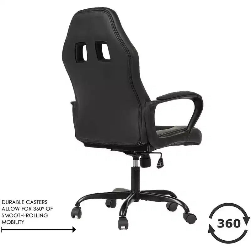 FDW Office Chair PC Gaming Chair Cheap Desk Chair PU Leather Executive Computer Chair Lumbar Support for Women, Men