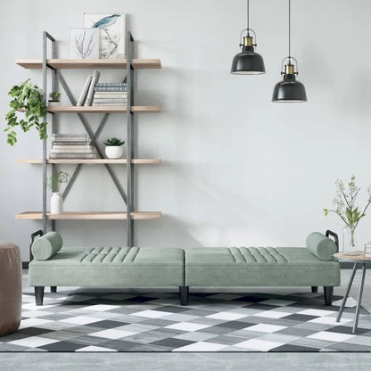 vidaXL Sofa Bed with Armrests Couch Recliner Loveseat Folding Daybed Velvet - 80.7 x 35 x 27.6