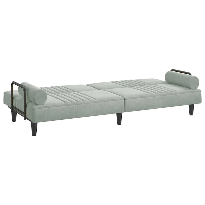 vidaXL Sofa Bed with Armrests Couch Recliner Loveseat Folding Daybed Velvet - 80.7 x 35 x 27.6