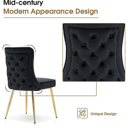 Ivinta Tufted Button Back Room Chair Set of 2