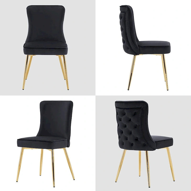 Ivinta Tufted Button Back Room Chair Set of 2