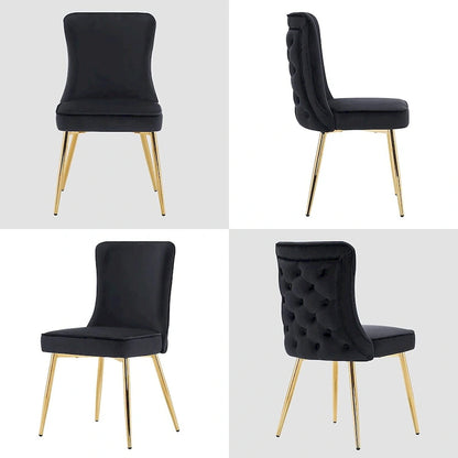 Ivinta Tufted Button Back Room Chair Set of 2