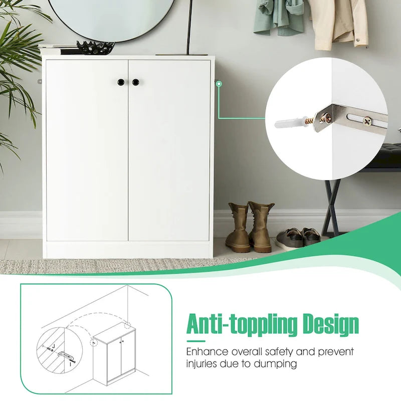 Costway 2-Door Storage Cabinet Buffet Cabinet with 3 Shelves - See Details