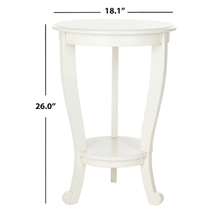 SAFAVIEH Carlotta Grey Pedestal Side Table - 18.1 x 18.1 x 26 - 18Wx18Dx26H