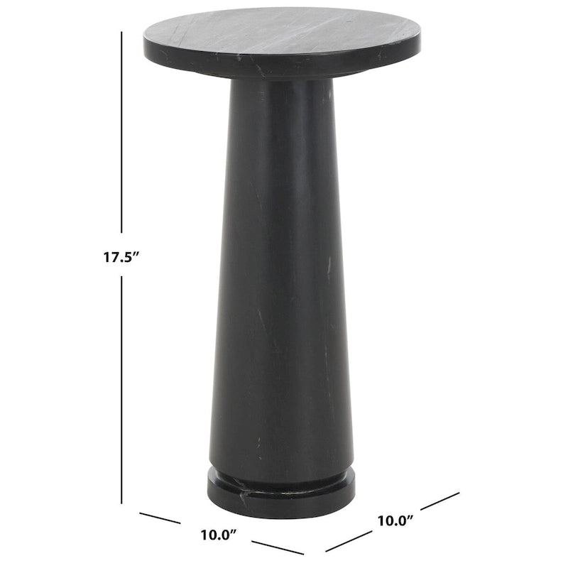 SAFAVIEH Couture Jose Round Marble Accent Table - 10Wx10Dx18H