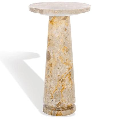SAFAVIEH Couture Jose Round Marble Accent Table - 10Wx10Dx18H