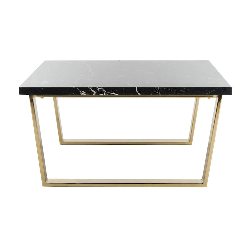 SAFAVIEH Bea Black/ Brass Square Coffee Table - 31.5 x 31.5 x 15.8 - 32Wx32Dx16H