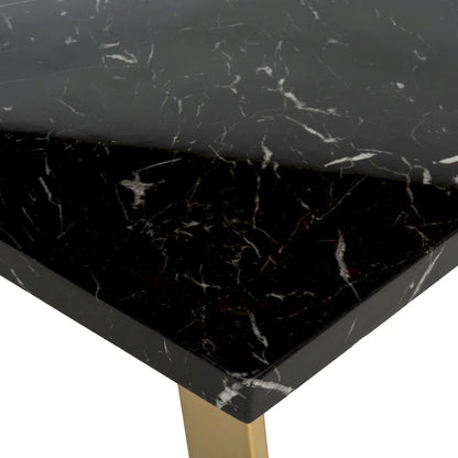 SAFAVIEH Bea Black/ Brass Square Coffee Table - 31.5 x 31.5 x 15.8 - 32Wx32Dx16H