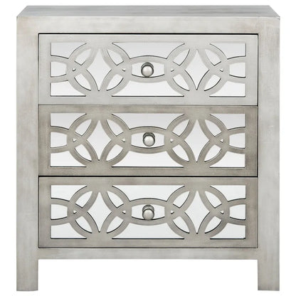 SAFAVIEH Nairne Grey 3-Drawer Chest - 26Wx12Dx28H