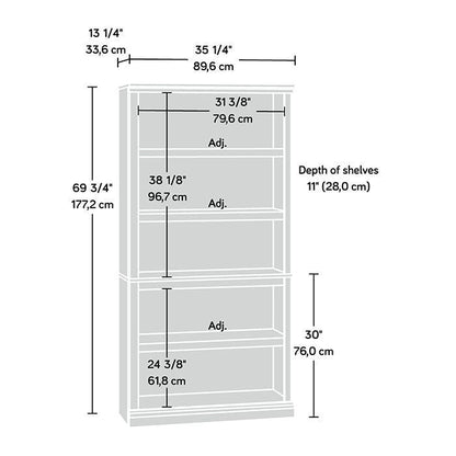 Sauder Select Collection 5-Shelf Bookcase