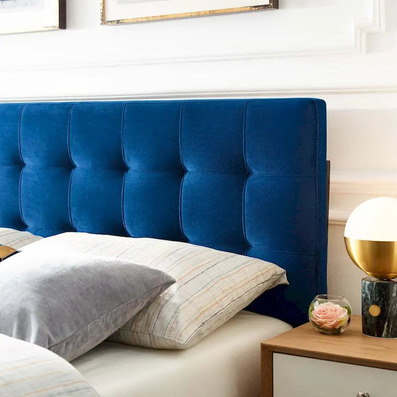 Copper Grove Worishofen Full-size Tufted Velvet Headboard