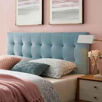 Copper Grove Worishofen Full-size Tufted Velvet Headboard