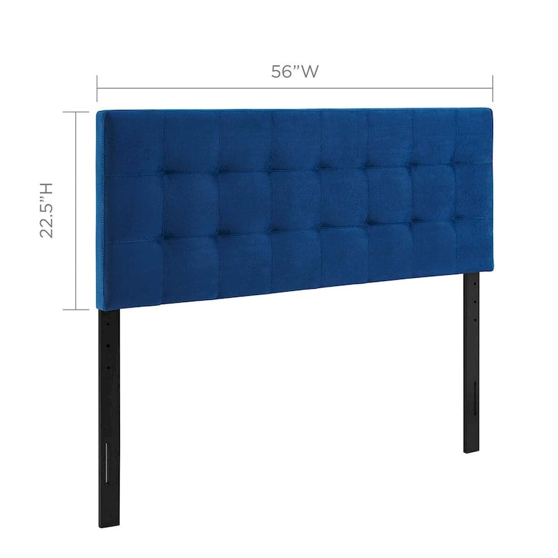 Copper Grove Worishofen Full-size Tufted Velvet Headboard