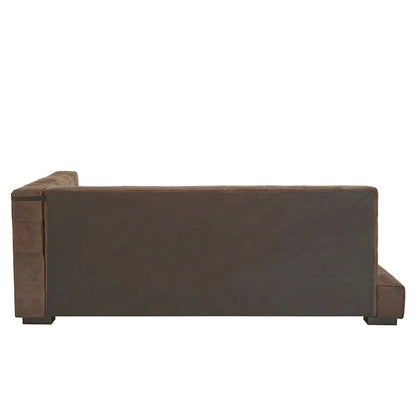 Basingstoke Brown Microfiber Twin Size Lounger by iNSPIRE Q Modern