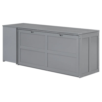 Queen Size Murphy Bed with Rotable Desk