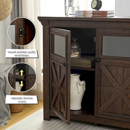 2 Doors Large Buffet Sideboard Dresser,Bar Wine Bar Storage Cabinet for Dining Room
