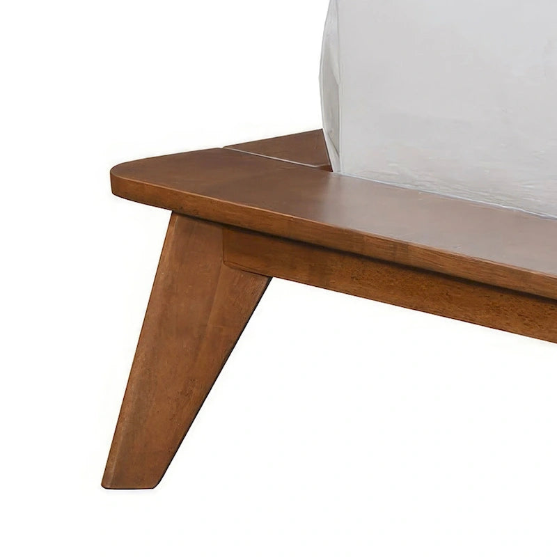 Furniture of America Beau Midcentury 3-Piece Walnut Low Profile Wood Bedroom Set